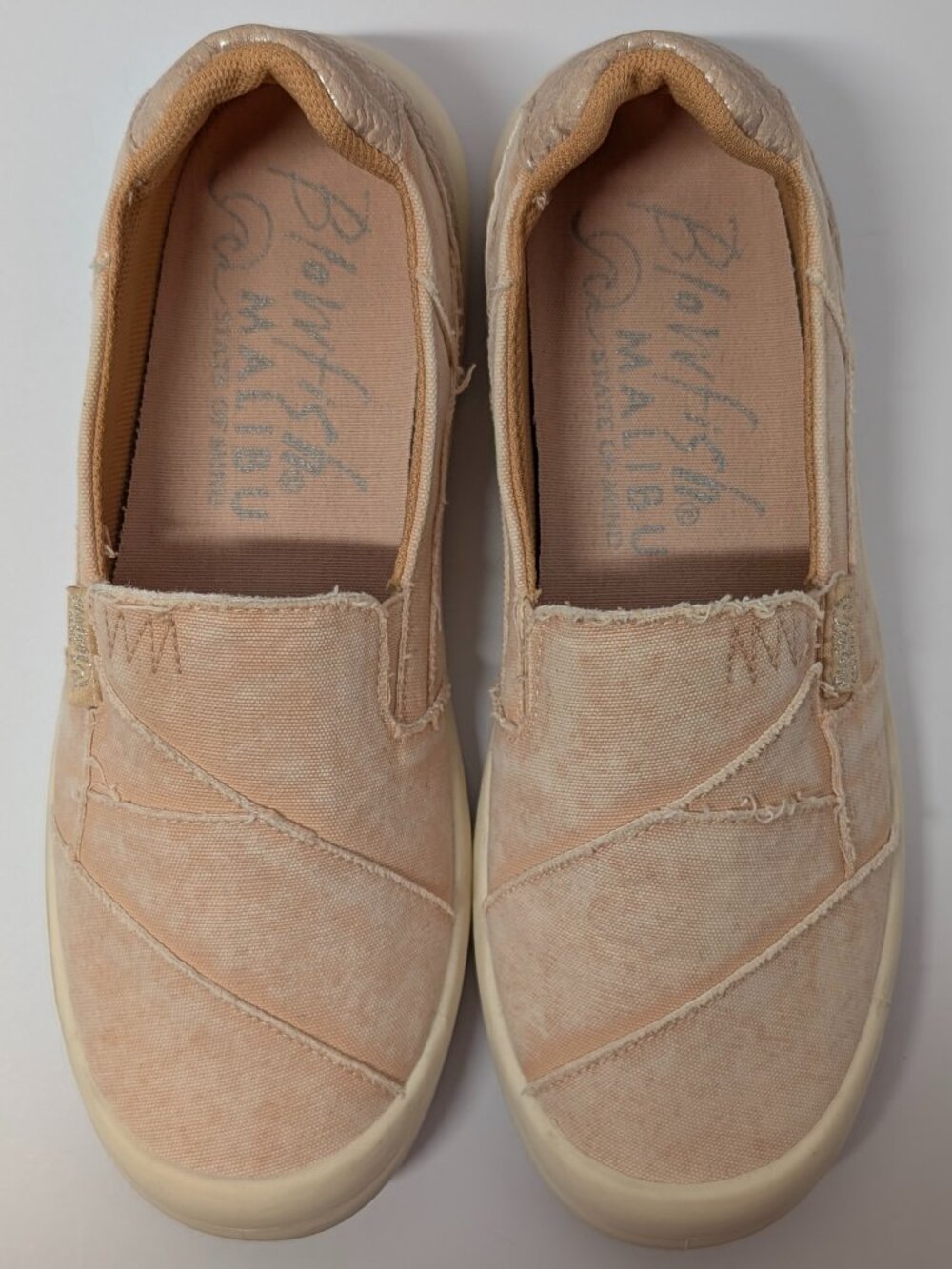 Blowfish Malibu State of Mind Beachfront Canvas Slip On Sneakers in Soft Pink